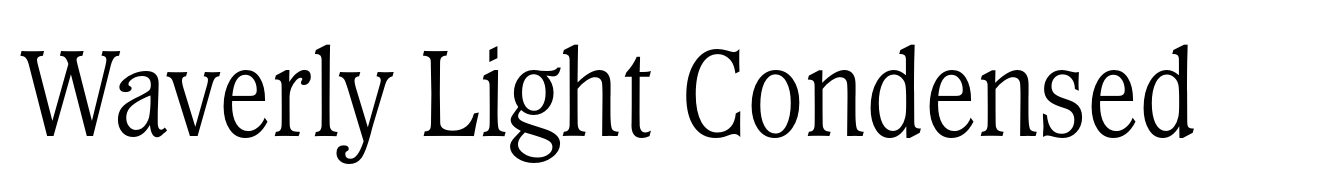 Waverly Light Condensed